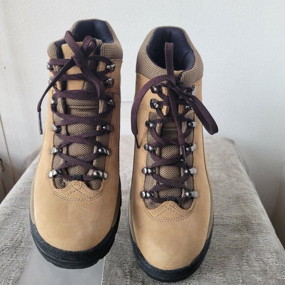 Timberland Boots Women’s Trail Hiking Ankle Bootie Beige Leather (Size 10M) - Picture 10 of 11